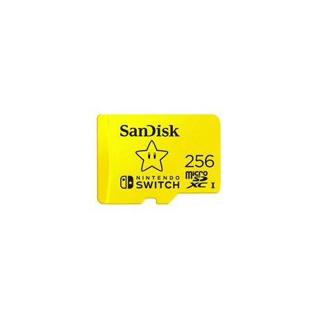 SanDisk Nintendo Switch - Flash memory card - 256 GB - Video Class V30  /  UHS-I U3 - microSDXC UHS-I - for Nintendo Switch - 0