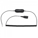 Jabra GN1218 AC Attenuation - Headset cable - Quick Disconnect plug - 2 m - for Cisco IP Phone 78XX, 88XX; BIZ 1500, 2300, 2400
