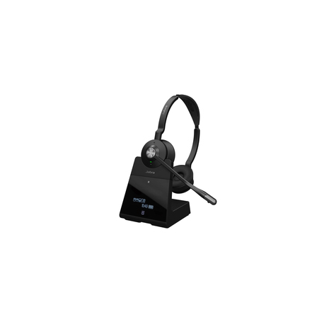 Jabra Engage 75 Stereo - Headset - on-ear - DECT  /  Bluetooth - wireless - NFC - Certified for Skype for Business - 0