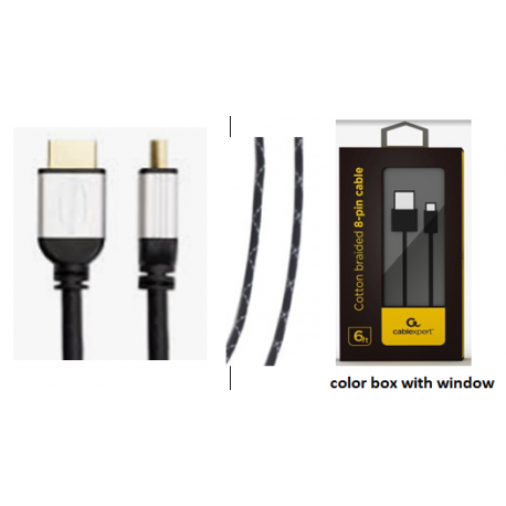 Cablexpert Select Plus Series - High Speed - HDMI cable with Ethernet - HDMI male to HDMI male - 1.5 m - shielded - 4K support - 0