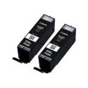 Canon PGI-550PGBK XL Twin pack - 2-pack - 15 ml - High Yield - black - original - blister with security - ink tank - for PIXMA iP7250, iP8750, iX6850, MG5550, MG5650, MG6450, MG6650, MG7150, MG7550, MX725, MX925