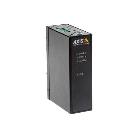 AXIS T8144 Industrial Midspan - PoE injector - DC 20 - 60 V - 60 Watt - black - for AXIS P1455-LE, P1455-LE-3 License Plate Verifier Kit, Q6100-E 50 Hz - 0