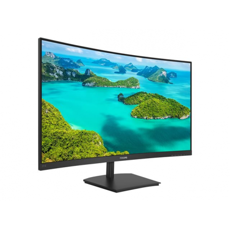 Philips E-line 271E1SCA - LED monitor - curved - 27" - 1920 x 1080 Full HD (1080p) @ 75 Hz - VA - 250 cd / m² - 3000:1 - 4 ms - HDMI, VGA - speakers - textured black - 1