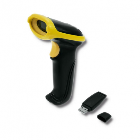 Qoltec - Barcode scanner - portable - 120 scan  /  sec - decoded - RF(2.4 GHz) - 0