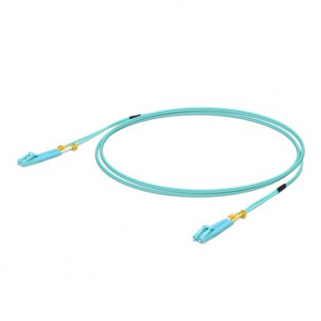 Ubiquiti UniFi - Patch cable - LC multi-mode (M) to LC multi-mode (M) - 2 m - fibre optic - duplex - 50  /  125 micron - OM3 - turquoise - 0