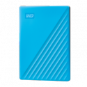 WD My Passport WDBYVG0020BBL - Hard drive - encrypted - 2 TB - external (portable) - USB 3.2 Gen 1 - 256-bit AES - blue