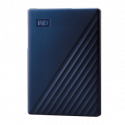 WD My Passport for Mac WDBA2F0040BBL - Hard drive - encrypted - 4 TB - external (portable) - USB 3.2 Gen 1 - 256-bit AES - midnight blue