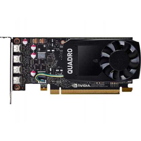 NVIDIA Quadro P1000 - Graphics card - 1 GPUs - Quadro P1000 - 4 GB GDDR5 - PCIe 3.0 x16 - 4 x Mini DisplayPort - for Workstation Z2 G4 (MT, SFF), Z2 G5, Z240 (SFF, tower), Z4 G4, Z440, Z6 G4, Z8 G4; ZCentral 4R Workstation - 0