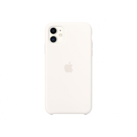 Apple - Back cover for mobile phone - silicone - white - for iPhone 11 - 2