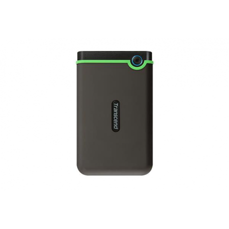 Transcend StoreJet 25M3C - Hard drive - 2 TB - external (portable) - 2.5" - USB 3.1 Gen 1 - iron grey - 0