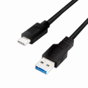 LogiLink - USB cable - USB Type A (F) to USB-C (M) - USB 3.2 Gen 1 - 3 A - 1 m - black