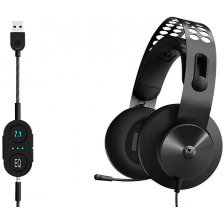 Lenovo Legion H500 Pro 7.1 - Headset - full size - wired - iron grey - for IdeaPad 3 14; 5 14; 5 Pro 14; ThinkBook 14s Yoga G2 IAP; V15; Yoga Slim 7 Pro 14 - 5
