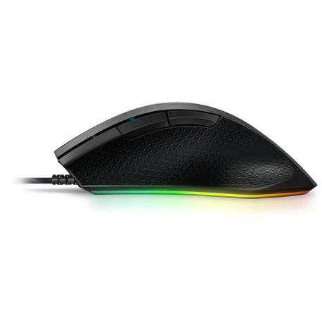 Lenovo Legion M500 RGB Gaming Mouse - Mouse - ergonomic - right-handed - optical - 7 buttons - wired - USB - black, iron grey - for IdeaCentre 5 14; IdeaCentre AIO 3 24; 3 27; IdeaPad 1 14; 3 14; 5 14; 5 Pro 14; V15 - 6