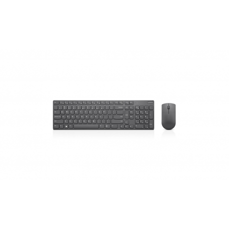 Lenovo Professional Ultraslim Combo - Keyboard and mouse set - wireless - 2.4 GHz - QWERTY - US / Europe - iron grey - for ThinkCentre M90; M90n-1 IoT; ThinkPad P73; X1 Carbon (7th Gen); X1 Extreme (2nd Gen) - 6