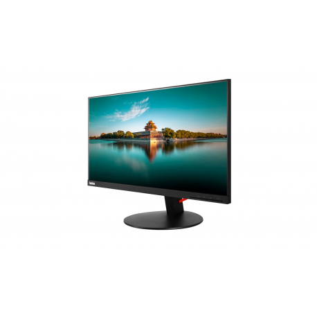 Lenovo ThinkVision T24i-19 - LED monitor - 23.8" (23.8" viewable) - 1920 x 1080 Full HD (1080p) @ 60 Hz - IPS - 250 cd / m² - 1000:1 - 4 ms - HDMI, VGA, DisplayPort - speakers - raven black - 7
