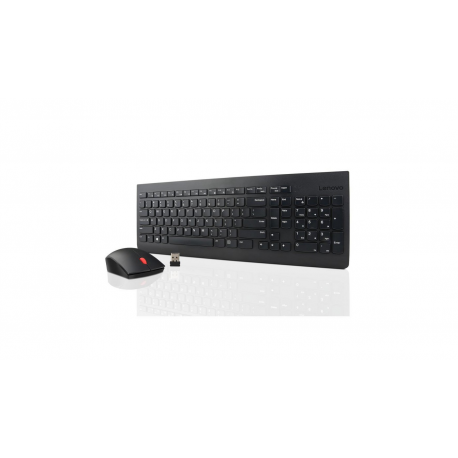 Lenovo Essential Wireless Combo - Keyboard and mouse set - wireless - 2.4 GHz - US - for ThinkCentre M75q Gen 2; M75s Gen 2; M75t Gen 2; M90q Gen 2; ThinkStation P340 - 2