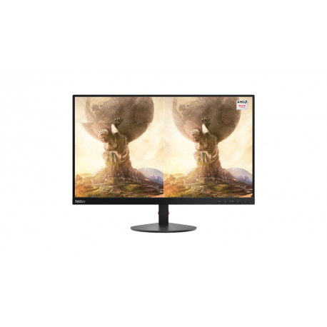 Lenovo ThinkVision S24e-10 - LED monitor - 24" (23.8" viewable) - 1920 x 1080 Full HD (1080p) @ 60 Hz - 3000:1 - 4 ms - HDMI, VGA - raven black - 8