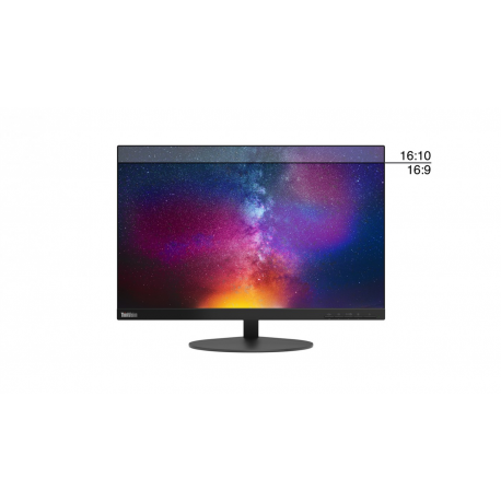 Lenovo ThinkVision T23d-10 - LED monitor - 23" (22.5" viewable) - 1920 x 1200 WUXGA - IPS - 250 cd / m² - 1000:1 - 6 ms - HDMI, VGA, DisplayPort - black - 1