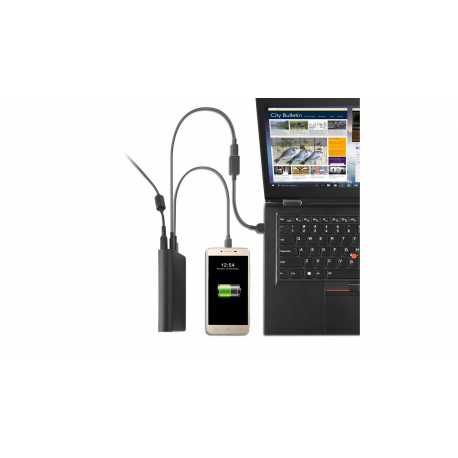 Lenovo Laptop Power Bank - External battery pack - 1 x 14000 mAh 48 Wh - gun metal - 1