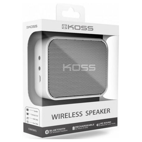 Koss Speaker BTS1W Bluetooth, Portable, White