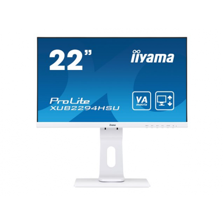 ProLite LED VA 21.5" XUB2294HSU-W1 FHD 1920x1080p 16:9 80M:1 (TYP 3000:1) 250CD 4ms 178/178 VGA/DP/HDMI SPK 2x1W PIVOT HAS C:WHI