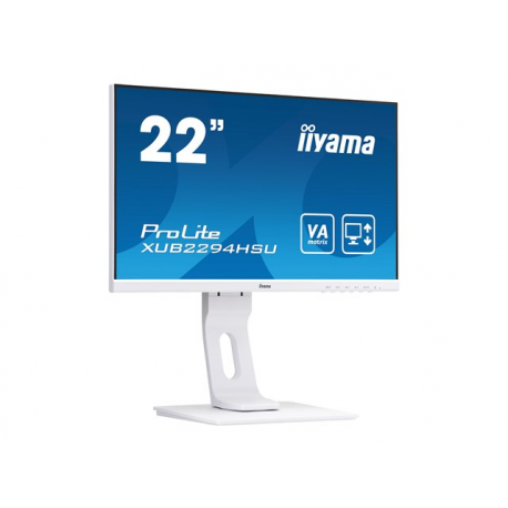 ProLite LED VA 21.5" XUB2294HSU-W1 FHD 1920x1080p 16:9 80M:1 (TYP 3000:1) 250CD 4ms 178/178 VGA/DP/HDMI SPK 2x1W PIVOT HAS C:WHI