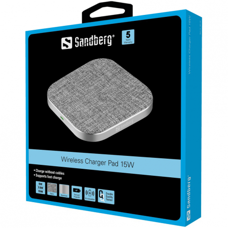 Sandberg - Wireless charging mat - 15 Watt - 1