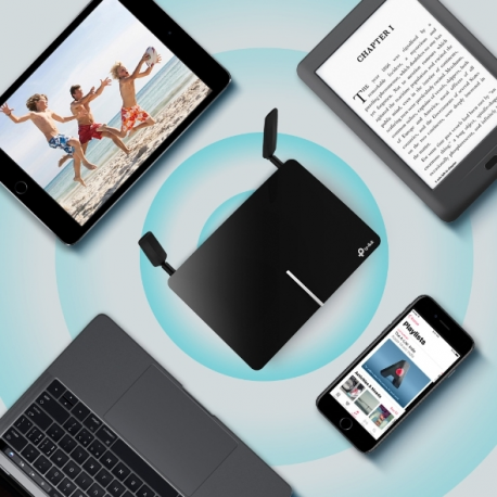 TP-Link Archer MR600 4G+ Cat6 AC1200 Wireless Dual Band - Wireless router - WWAN - 3-port switch - GigE - 802.11a / b / g / n / ac - Dual Band - 5