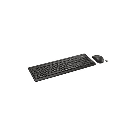 Fujitsu Wireless LX410 - Keyboard and mouse set - wireless - 2.4 GHz - Nordic - for Celsius C780, J550, M7010, M770, R970, W580; ESPRIMO G558, P558, Q958; LIFEBOOK E449, E459 - 0