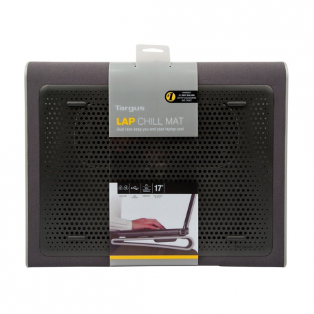 Targus Lap Chill Mat - Notebook cooling pad - 15" - 17" - grey, black - 6
