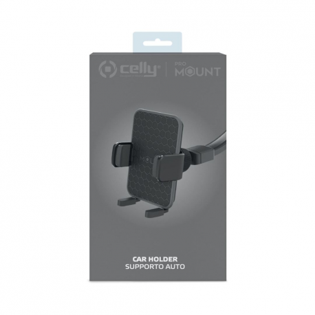 Celly MountFlexPlus - Car holder for mobile phone - up to 6.5" - black - 5