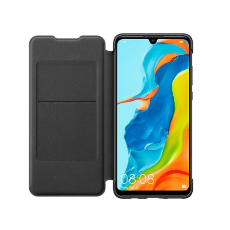 Huawei Wallet - Flip cover for mobile phone - black - for Huawei P30 lite - 3