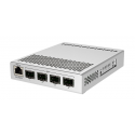 MikroTik CRS305-1G-4S+IN - Switch - 4 x SFP+ + 1 x 10 / 100 / 1000 (PoE) - desktop - PoE+ - DC power