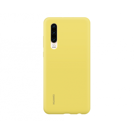 Huawei Car case - Back cover for mobile phone - silicone, magnet - yellow - for Huawei P30 - 0
