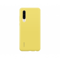 Huawei Car case - Back cover for mobile phone - silicone, magnet - yellow - for Huawei P30