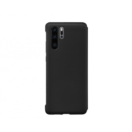 Huawei Wallet - Flip cover for mobile phone - faux leather - black - for Huawei P30 Pro - 0