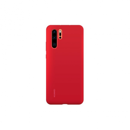 Huawei Case - Back cover for mobile phone - silicone rubber - red - for Huawei P30 Pro - 0