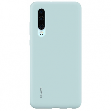 Huawei Car case - Back cover for mobile phone - silicone, magnet - light blue - for Huawei P30 - 1