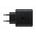 Samsung Travel Adapter EP-TA845 - Power adapter - 45 Watt - 3 A - SFC 2.0 (USB-C) - on cable: USB-C - black - for Galaxy A20, A50, A70, A8s, M30, M40, Note10, S20, S20 5G, S20+ 5G, Z Flip, Z Flip 5G