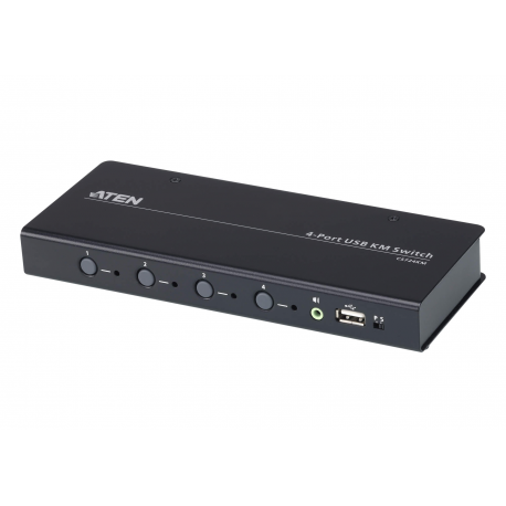 ATEN CS724KM USB Boundless KM Switch - Keyboard/mouse/USB/audio switch - 4 x keyboard/mouse/USB/audio - 1 local user - desktop - 0