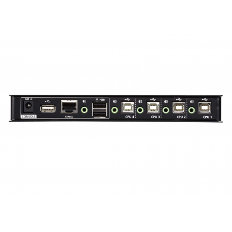 ATEN CS724KM USB Boundless KM Switch - Keyboard/mouse/USB/audio switch - 4 x keyboard/mouse/USB/audio - 1 local user - desktop - 1