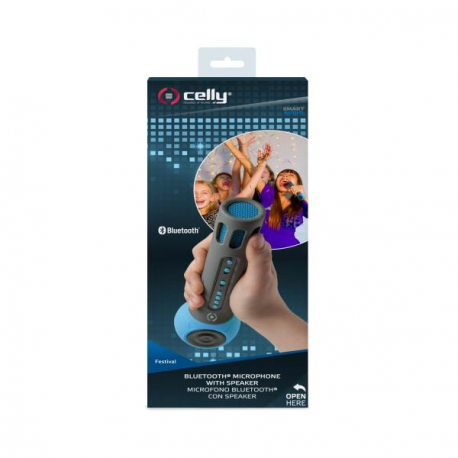 CELLY BT MICROPHONE WITH SPEAKER BLUE