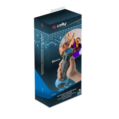 CELLY BT MICROPHONE WITH SPEAKER BLUE