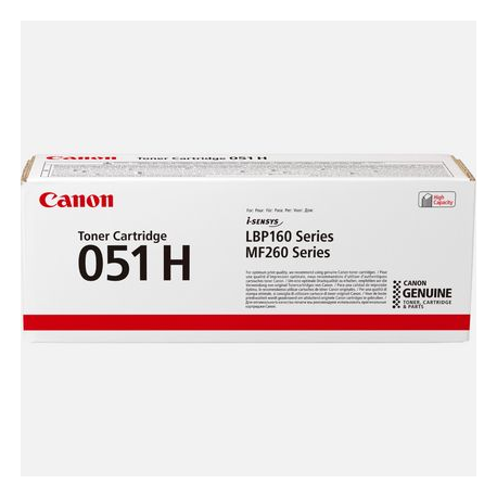 Canon 051 H - High capacity - black - original - toner cartridge - for imageCLASS MF264, MF267, MF269; i-SENSYS MF264, MF267, MF269; Satera LBP161, LBP162 - 2