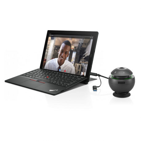 Lenovo VoIP 360 - Conference camera - colour - 1920 x 1080 - audio - USB - MJPEG - DC 5 V - 5