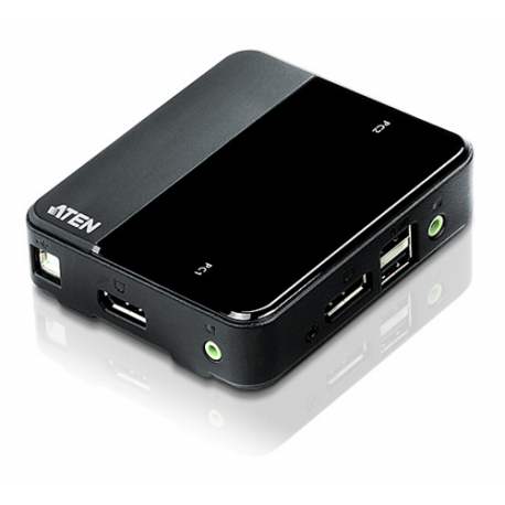 Aten CS782DP 2-Port DisplayPort Dual View KVM Switch, 2x USB, 4K UHD Supported