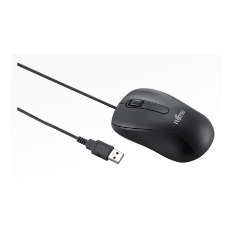 Fujitsu M520 - Mouse - right and left-handed - optical - 3 buttons - wired - USB - black - for Celsius H7510, J5010, W5010; ESPRIMO D7010, D7011, D9010, D9011, G9010, K5010 / 24, P9910 - 2