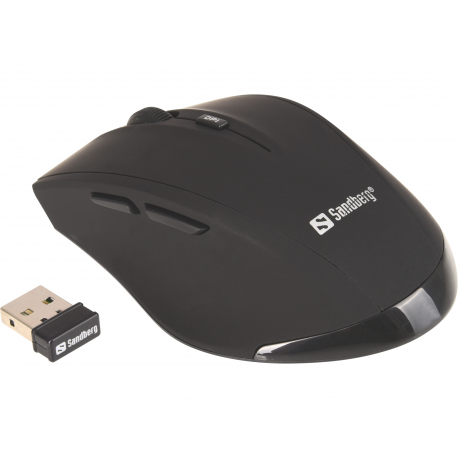 Sandberg Pro - Mouse - 5 buttons - wireless - 2.4 GHz - USB wireless receiver - 2