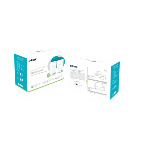 D-link PowerLine AV2 1000 HD Gigabit Starter Kit