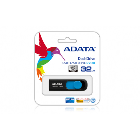 A-data DashDrive UV128 128GB USB3.0 Black-Blue